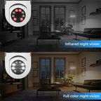 Wifi Bulb Camera – 360 Rotate Day and Night Vision CCTV Security Protection Audio Record Video Surveillance Camera Wireless Indoor