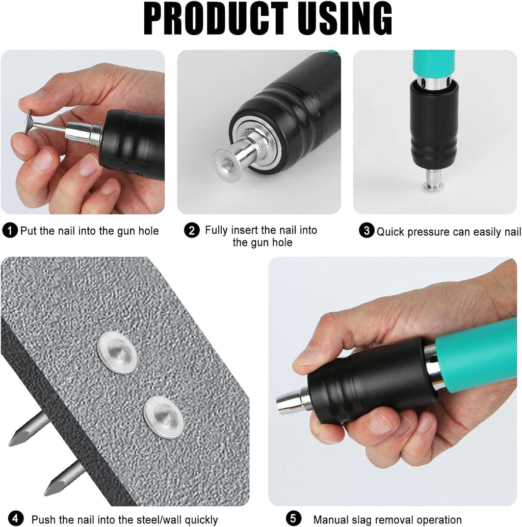 Powerful Air Nailer Gun with Free Nails