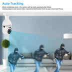 Wifi Bulb Camera – 360 Rotate Day and Night Vision CCTV Security Protection Audio Record Video Surveillance Camera Wireless Indoor