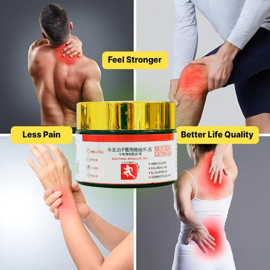 Melodine Japanese Soothing Massage Gel 100g – Fast Muscle Pain Relief Cream for Back, Neck & Joint Pain | Anti-Tension Body Recovery Gel
