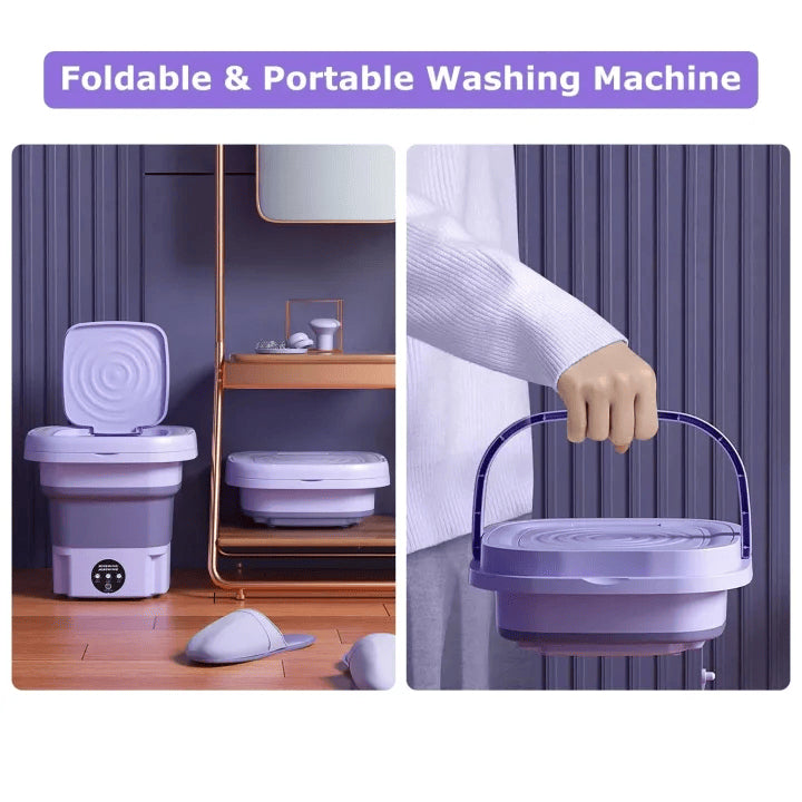 Powerful Mini Foldable Washing Machine with dryer, 6.5 liters Capacity