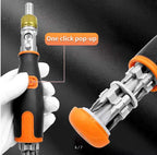 10-in-1 Ratchet Screwdriver Set | Multi-Angle Magnetic Screwdriver Repair Tool | Portable DIY Hand Tool Kit for Home, Office & Electronic Repairs