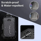Waterproof Chest Bag - Fashion Men Sling Bag Pack with Lock Waterproof Anti-Theft Chest Bag with USB Charging Port Shoulder Bag Body Backpack with TSA Lock