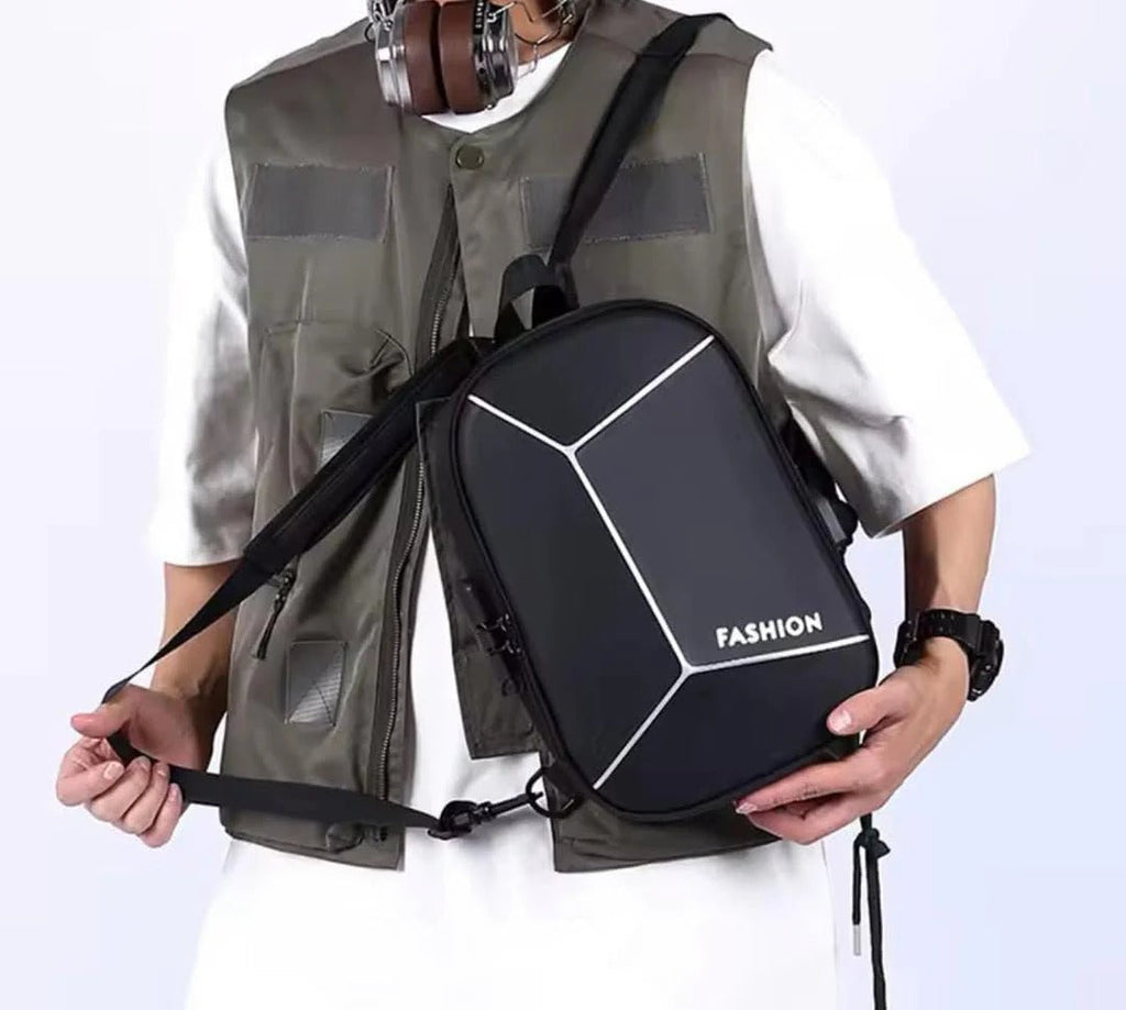 Multi-Function Crossbody & Backpack for Men | Waterproof, Anti-Theft Lock, USB Charging Port, Large Capacity Travel & Daily Bag