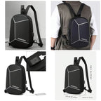 Multi-Function Crossbody & Backpack for Men | Waterproof, Anti-Theft Lock, USB Charging Port, Large Capacity Travel & Daily Bag