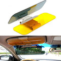 Car Sun Visor - 2 IN 1 HD Anti Sunlight Dazzling Goggle Day & Night Vision Driving Mirror UV Fold Flip Down Clear View Plastic Glass