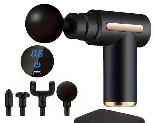 Deep Tissue Massage Gun – Portable Rechargeable Percussion Massager for Muscle Relief & Recovery