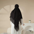 3 Layer Hijab Set – 2 Piece Khimar with Niqab | Modest Islamic Wear for Women