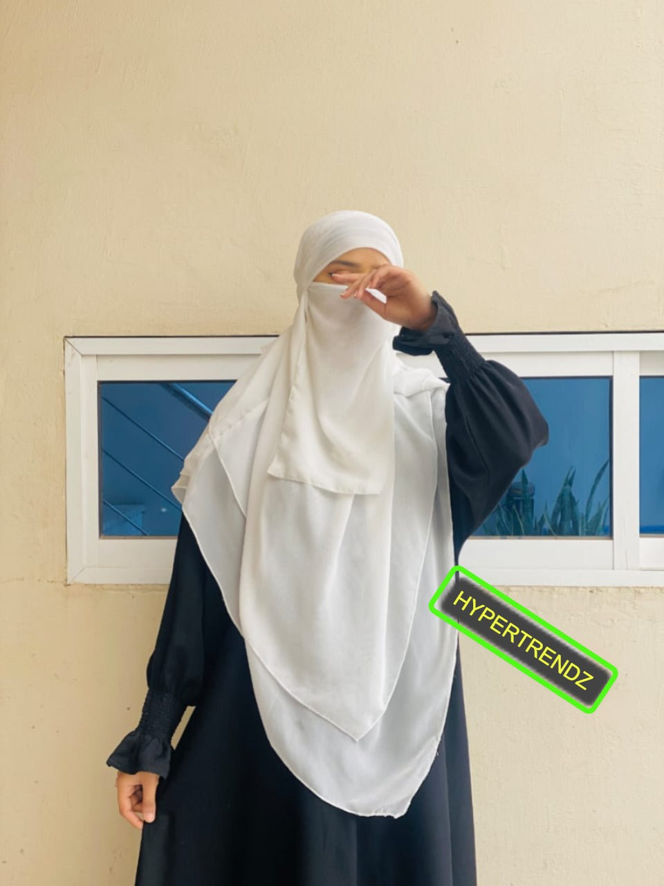 3 Layer Hijab Set – 2 Piece Khimar with Niqab | Modest Islamic Wear for Women