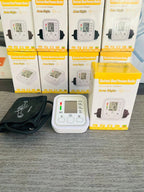 Intelligent Digital LCD Arm Blood Pressure Monitor | Automatic BP & Heart Rate Pulse Meter with English Voice