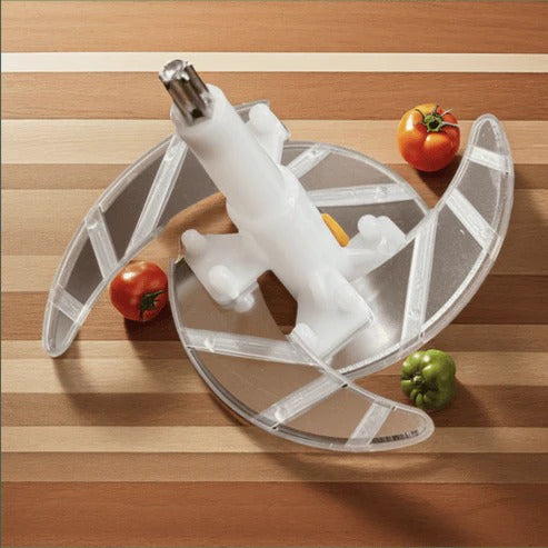 Multifunctional Stainless Steel Manual Food Chopper – 2L Bowl, 4 Sharp Blades for Vegetables, Meat & Herbs