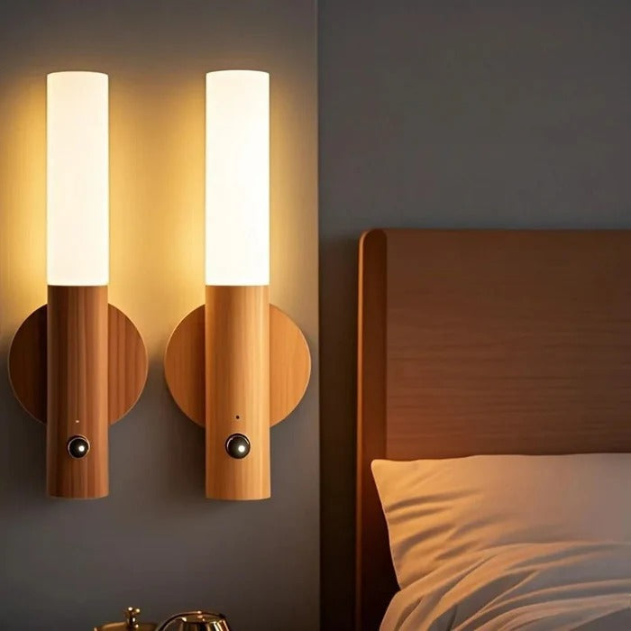 Smart Motion Sensor LED Wall Light – Wireless Infrared Night Lamp for Home