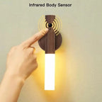 Smart Motion Sensor LED Wall Light – Wireless Infrared Night Lamp for Home