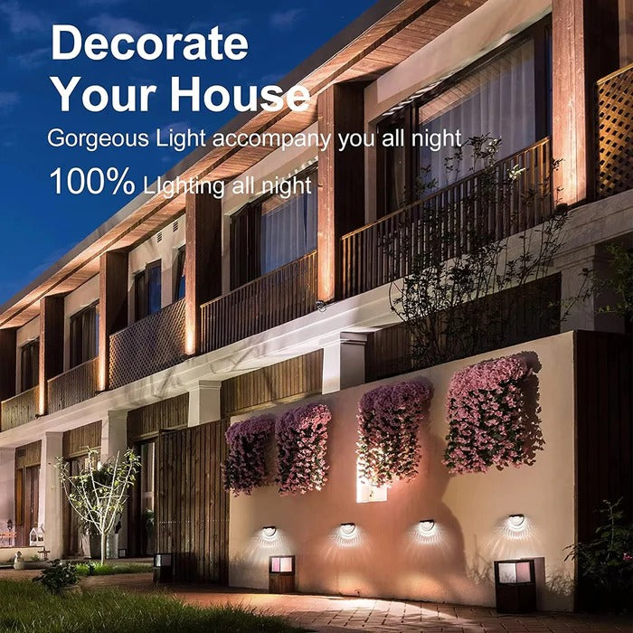 LED Solar Waterproof Fence Lights – Outdoor Garden, Wall & Fence Decoration Light