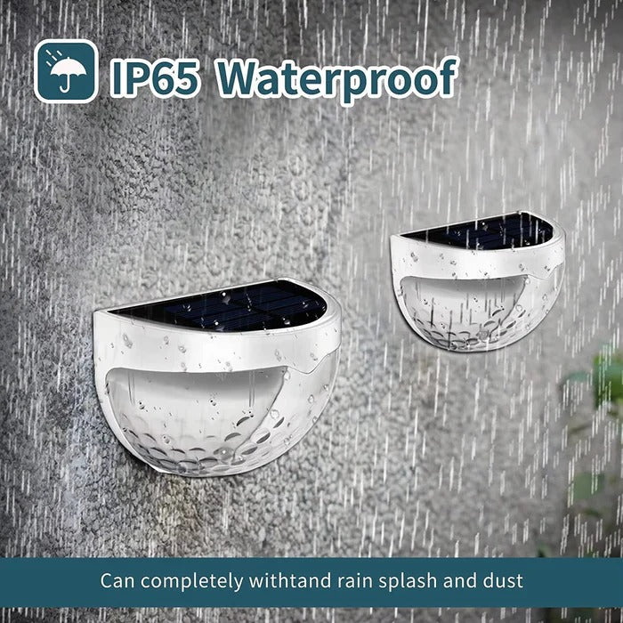 LED Solar Waterproof Fence Lights – Outdoor Garden, Wall & Fence Decoration Light