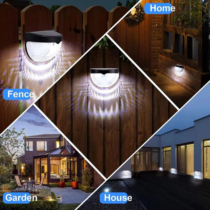 LED Solar Waterproof Fence Lights – Outdoor Garden, Wall & Fence Decoration Light