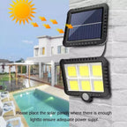 Split Solar Wall Light – 128 LED Motion Sensor Waterproof Outdoor Light