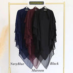 3 Layer Hijab Set – 2 Piece Khimar with Niqab | Modest Islamic Wear for Women