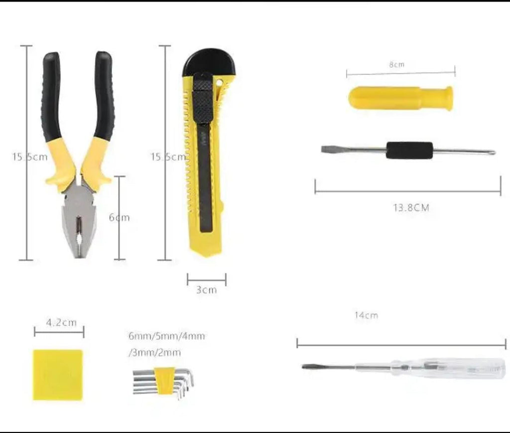 8 PCS Professional Toolset with Storage Box – Durable Home & Garage Repair Kit